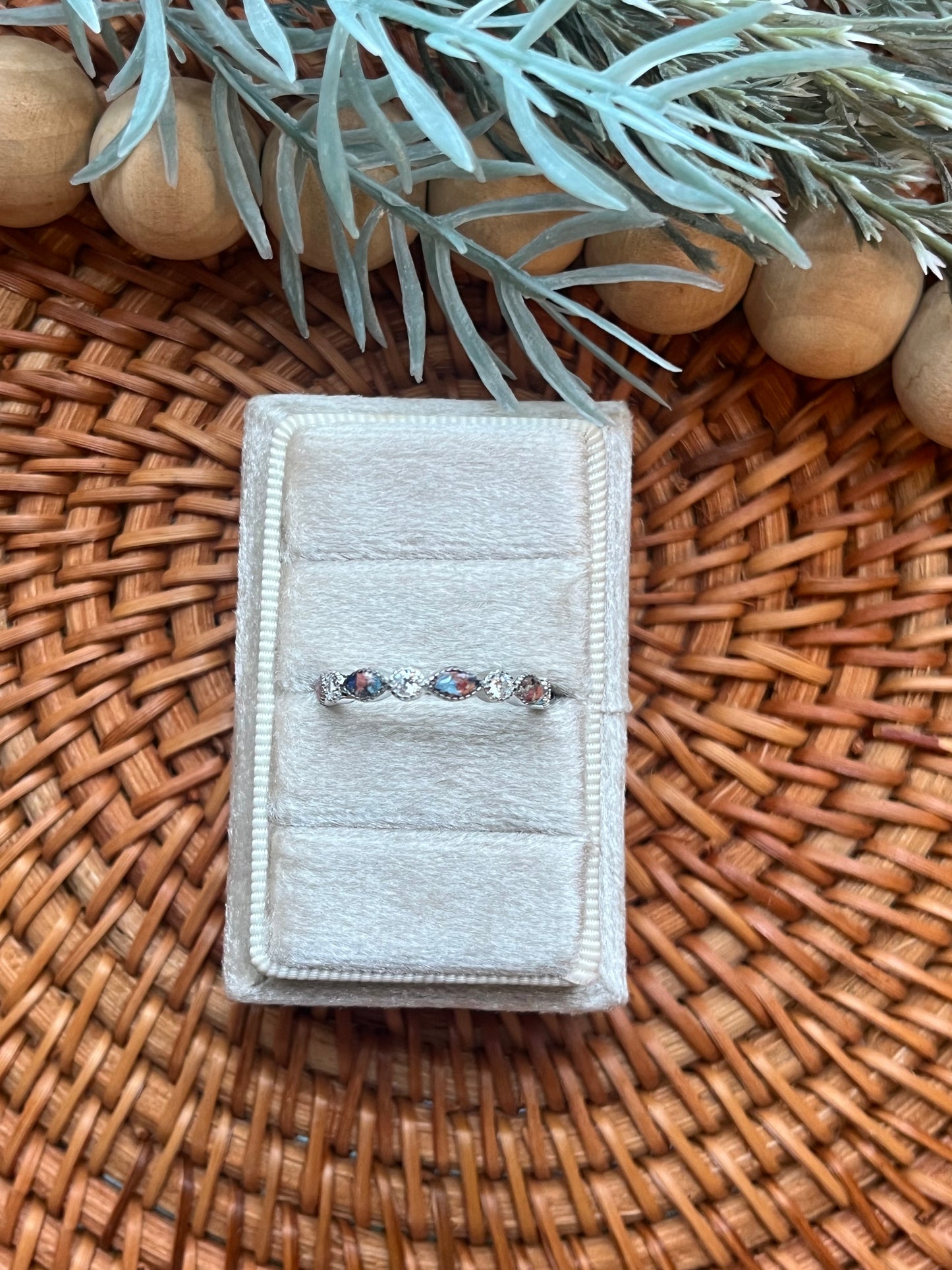 Art Deco 1/2 + Birthstone