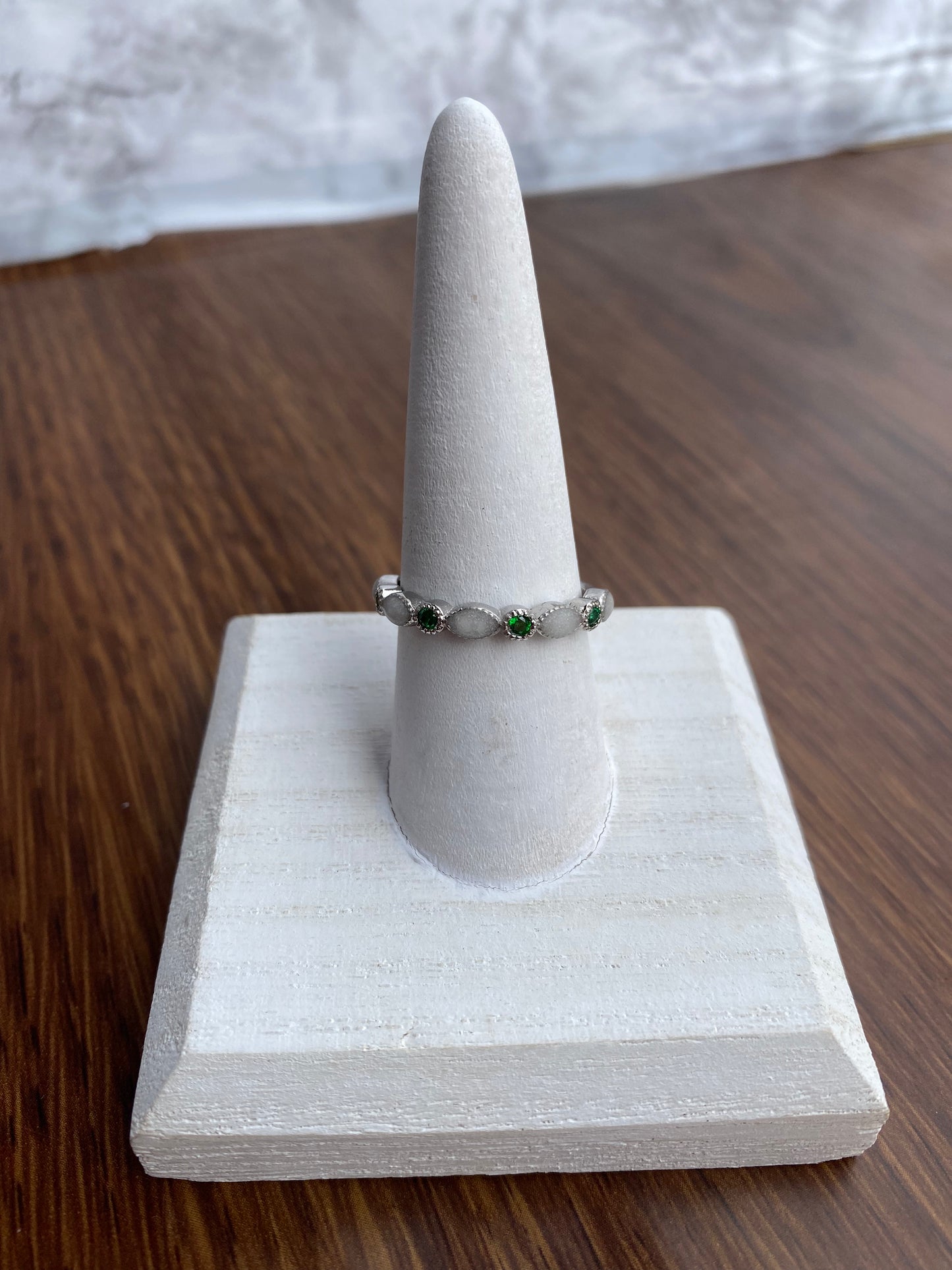 Art Deco 1/2 + Birthstone