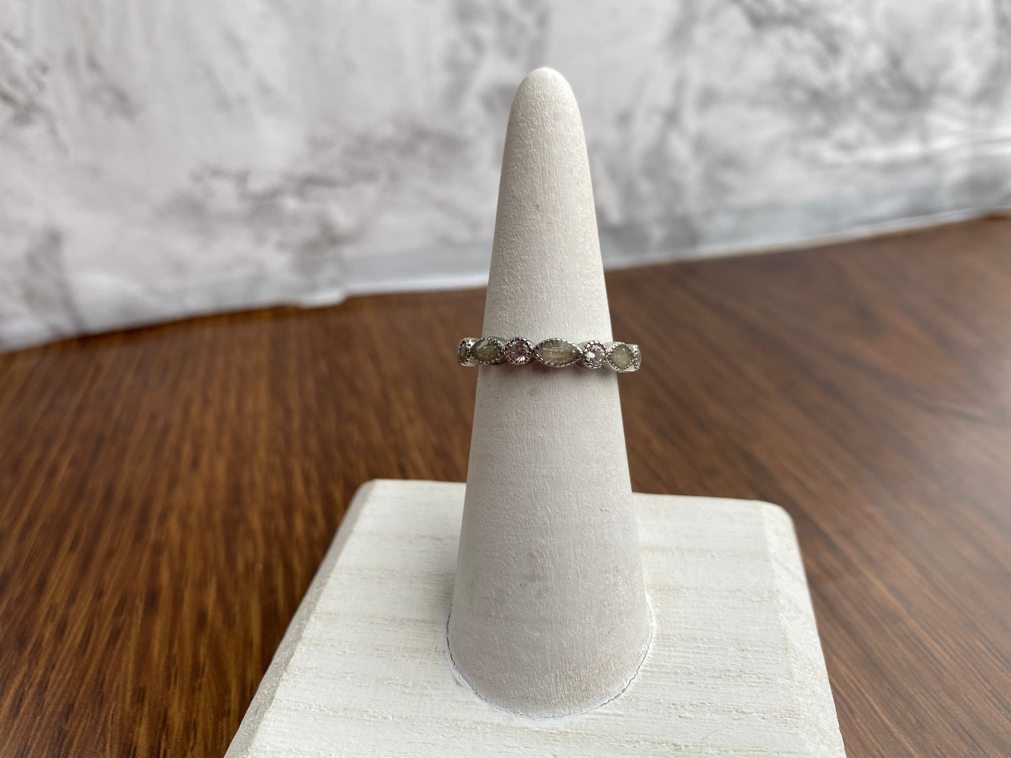Art Deco 1/2 + Birthstone